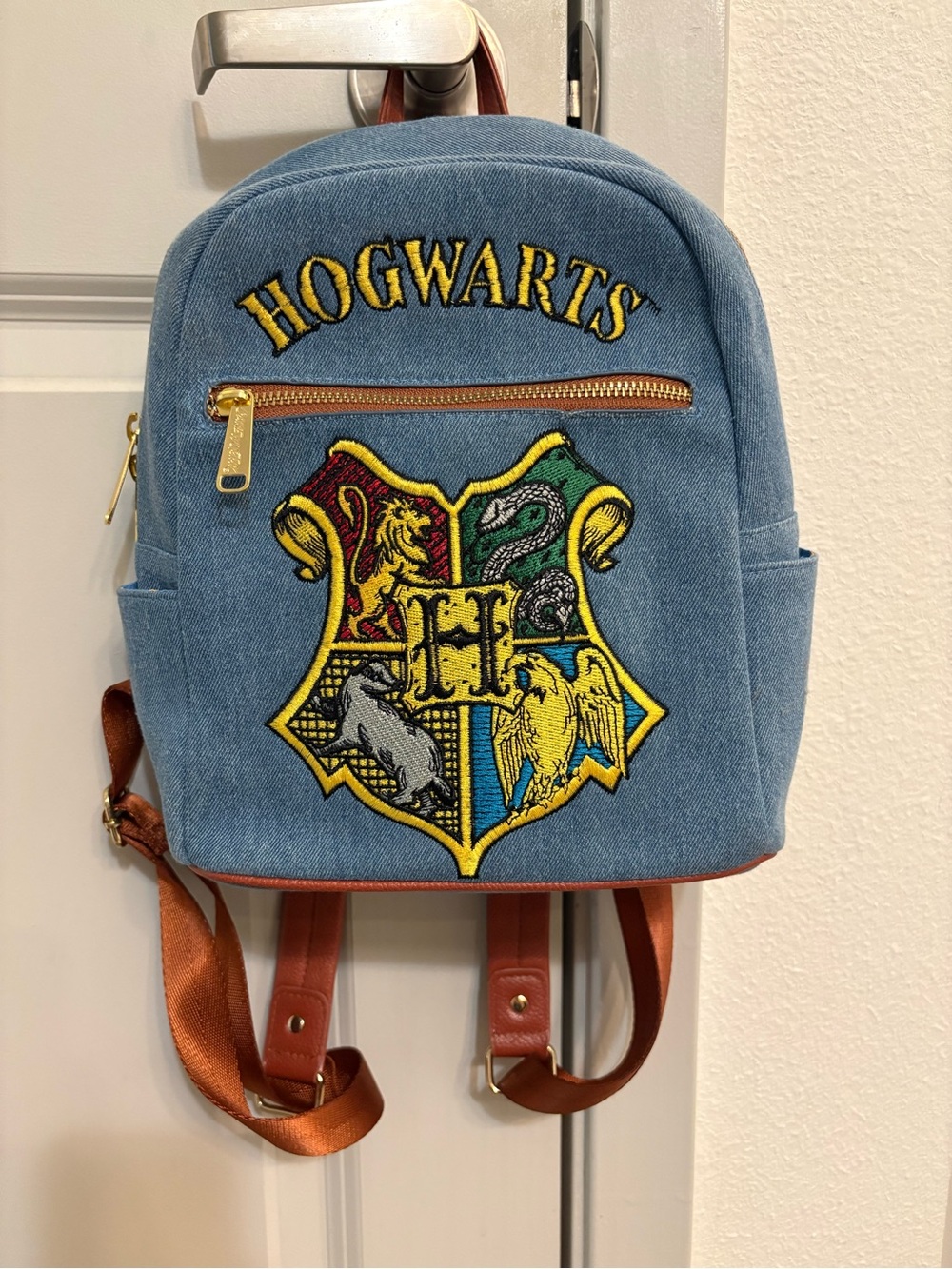 Hogwarts Harry Potter Denim Mini Backpack